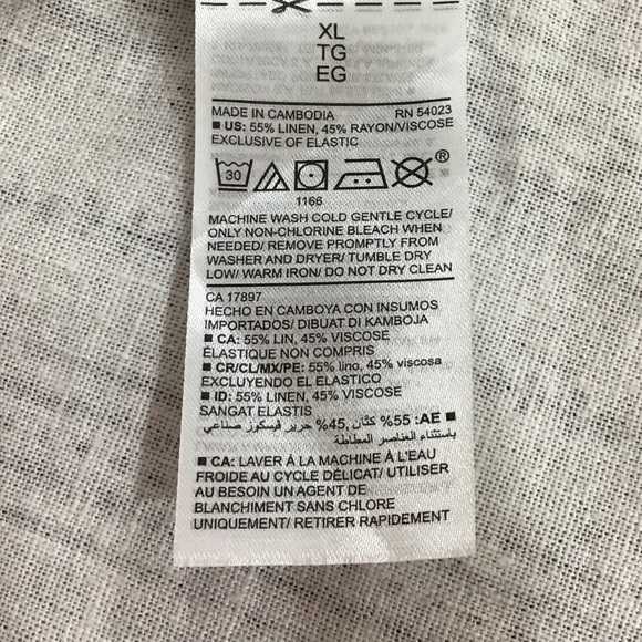 Old Navy Boho Cami Striped Linen Blend Sundress Size XL - Picture 8 of 8